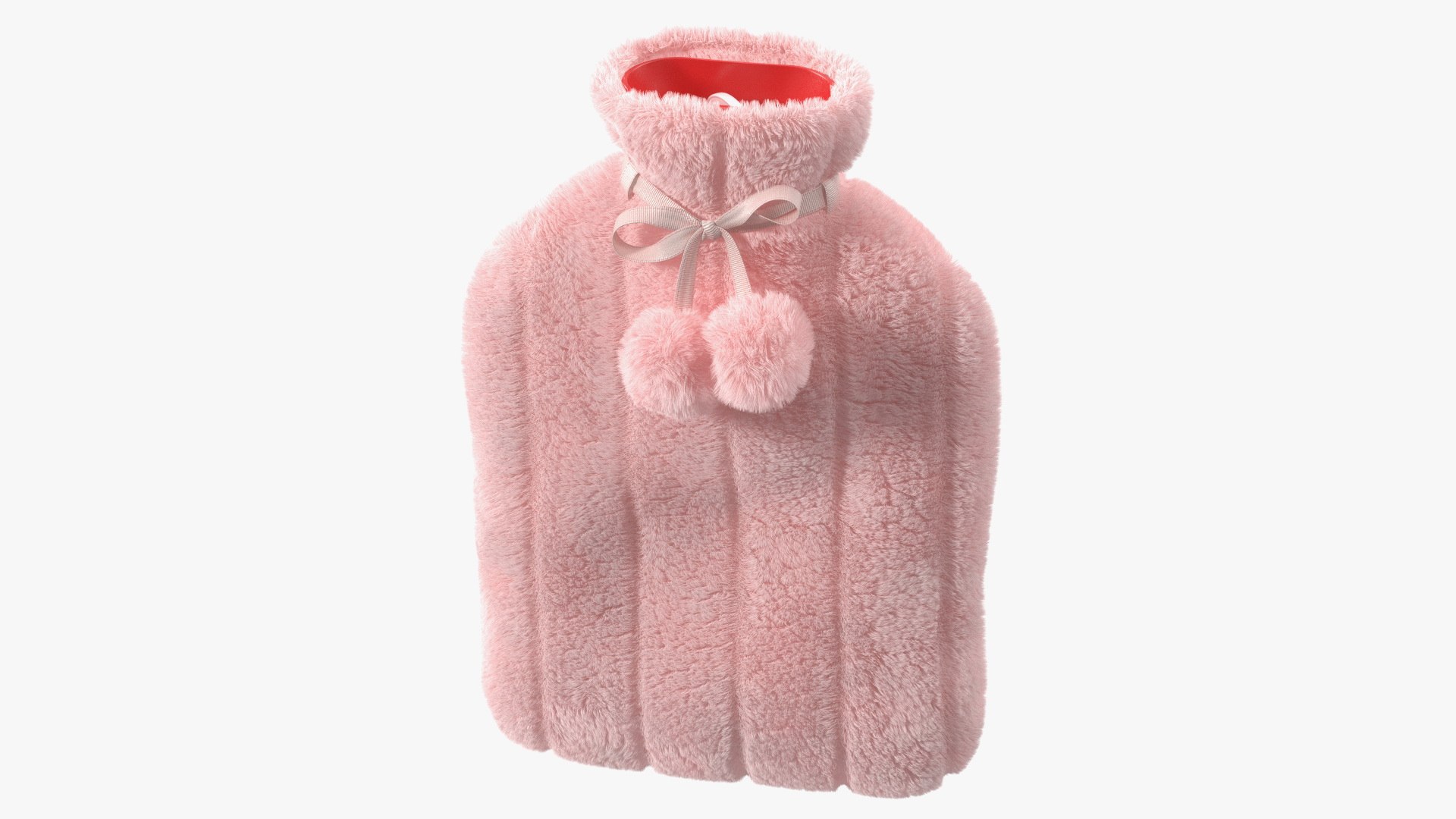 Hot Water Bladder Bag Striped Pink Fur 3D model TurboSquid 2168074