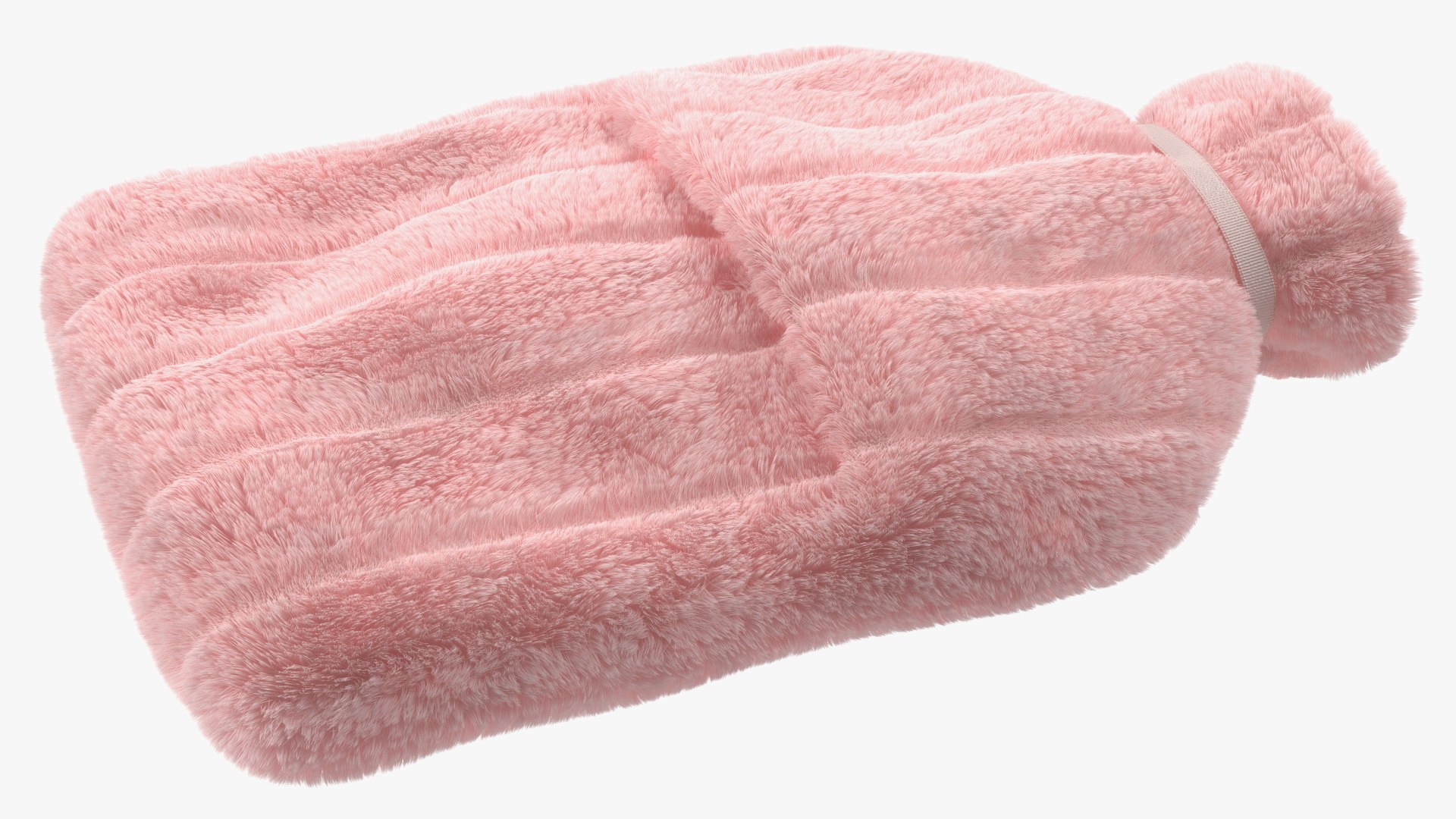 Hot Water Bladder Bag Striped Pink Fur 3D model TurboSquid 2168074