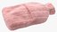 Hot Water Bladder Bag Striped Pink Fur