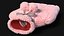 Hot Water Bladder Bag Striped Pink Fur