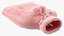 Hot Water Bladder Bag Striped Pink Fur