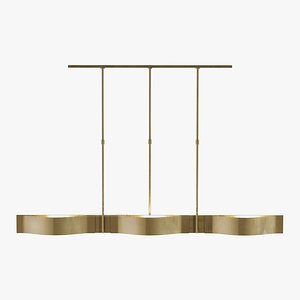 Kelly Wearstler Avant 5 Light Linear Pendant