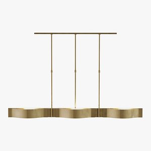 Kelly Wearstler Avant 5 Light Linear Pendant