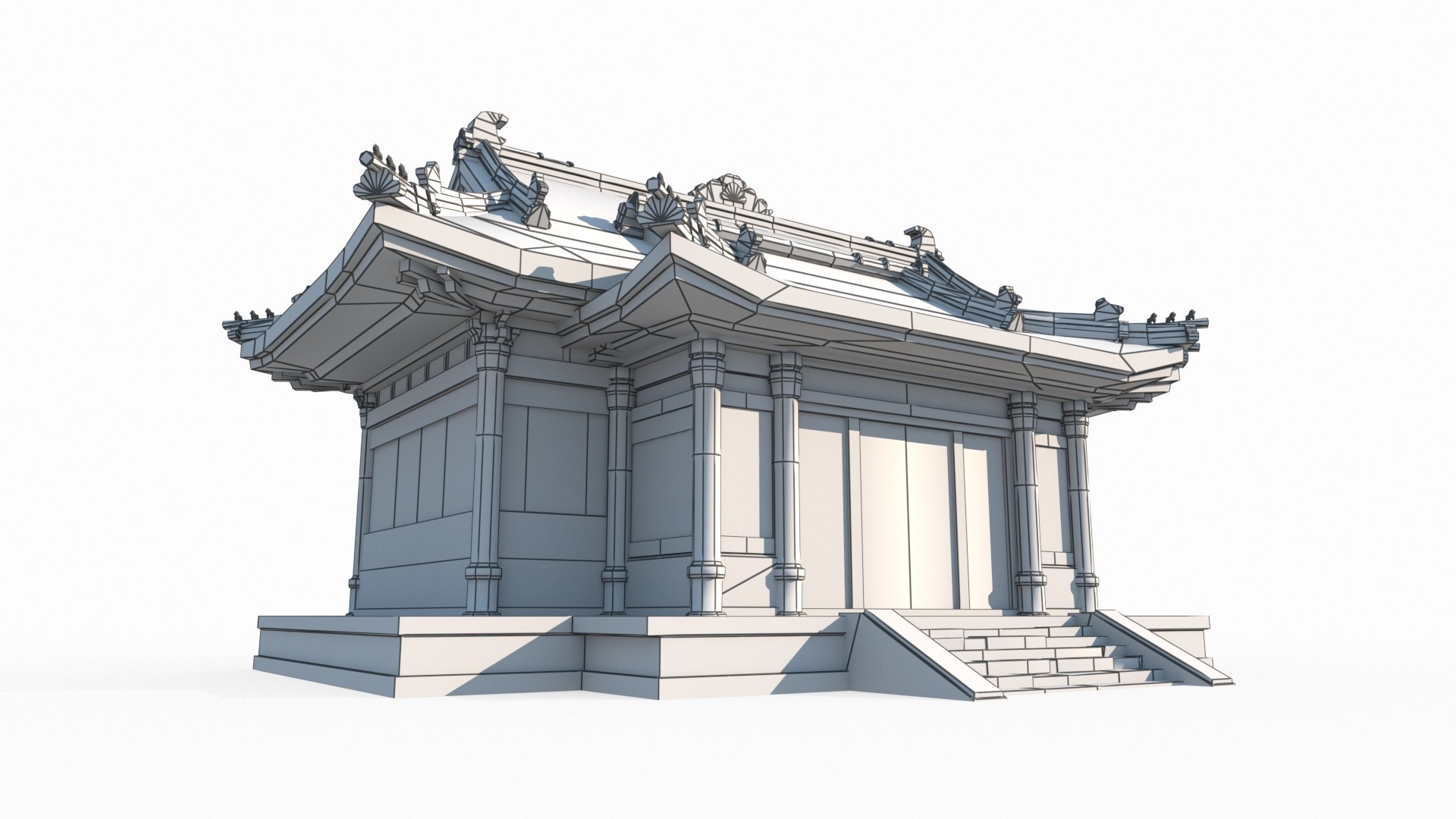 Ancient Asian Architecture Wing Room 3D Model - TurboSquid 2061053