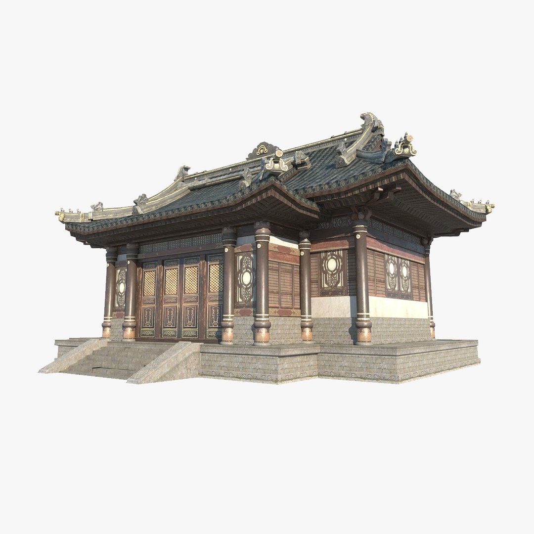Ancient Asian Architecture Wing Room 3D Model - TurboSquid 2061053