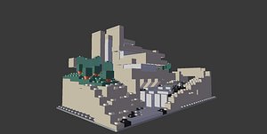 3d house lego model