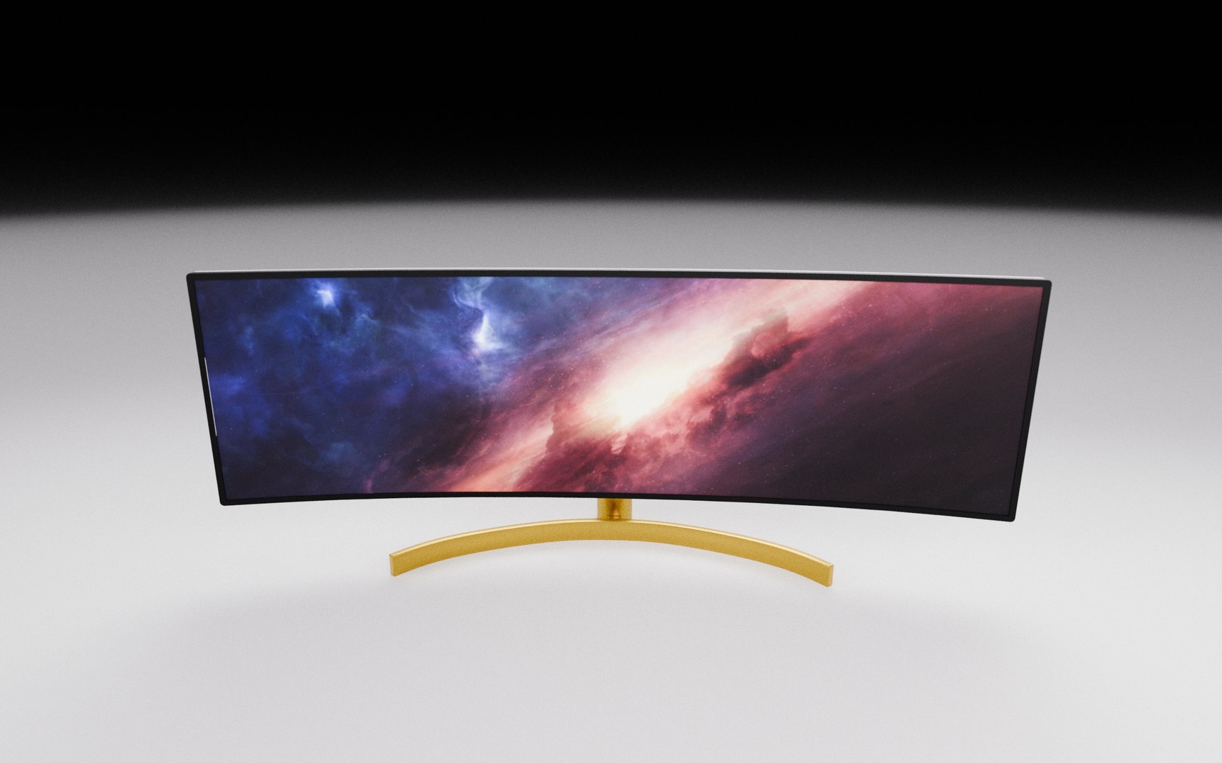 Curved Monitor Ultrawide 3D - TurboSquid 1576770