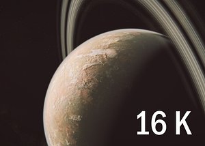16K Photorealistic Desert Planet 3D model