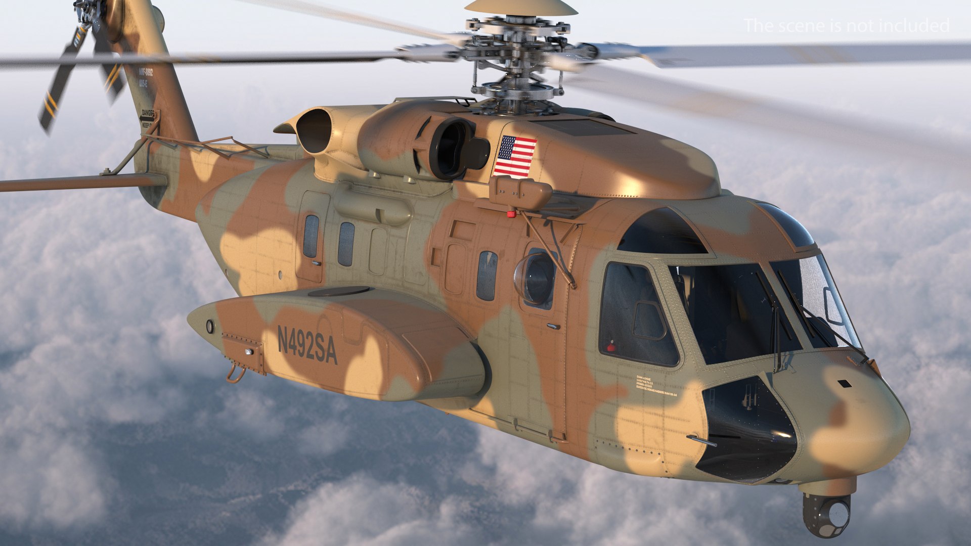 Sikorsky H-92 Superhawk 3D model preview