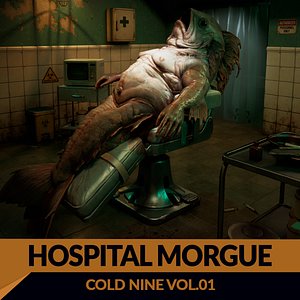 Cold Nine - Hospital Morgue 3D Model Modular Horror Interior