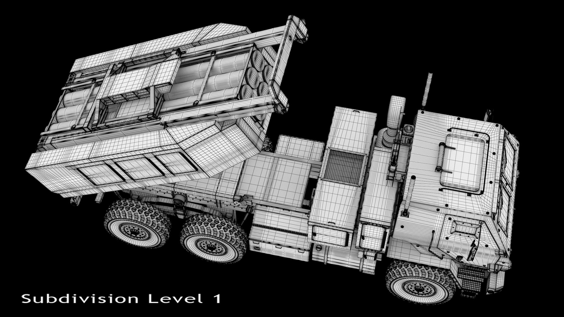 3D M142 HIMARS Rocket Launcher PBR model https://p.turbosquid.com/ts-thumb/nH/rvTR1a/HV/24/jpg/1763563867/1920x1080/fit_q87/c4f4ffeca5d9e36f8fc0ec3a8ed94b918b276bdd/24.jpg