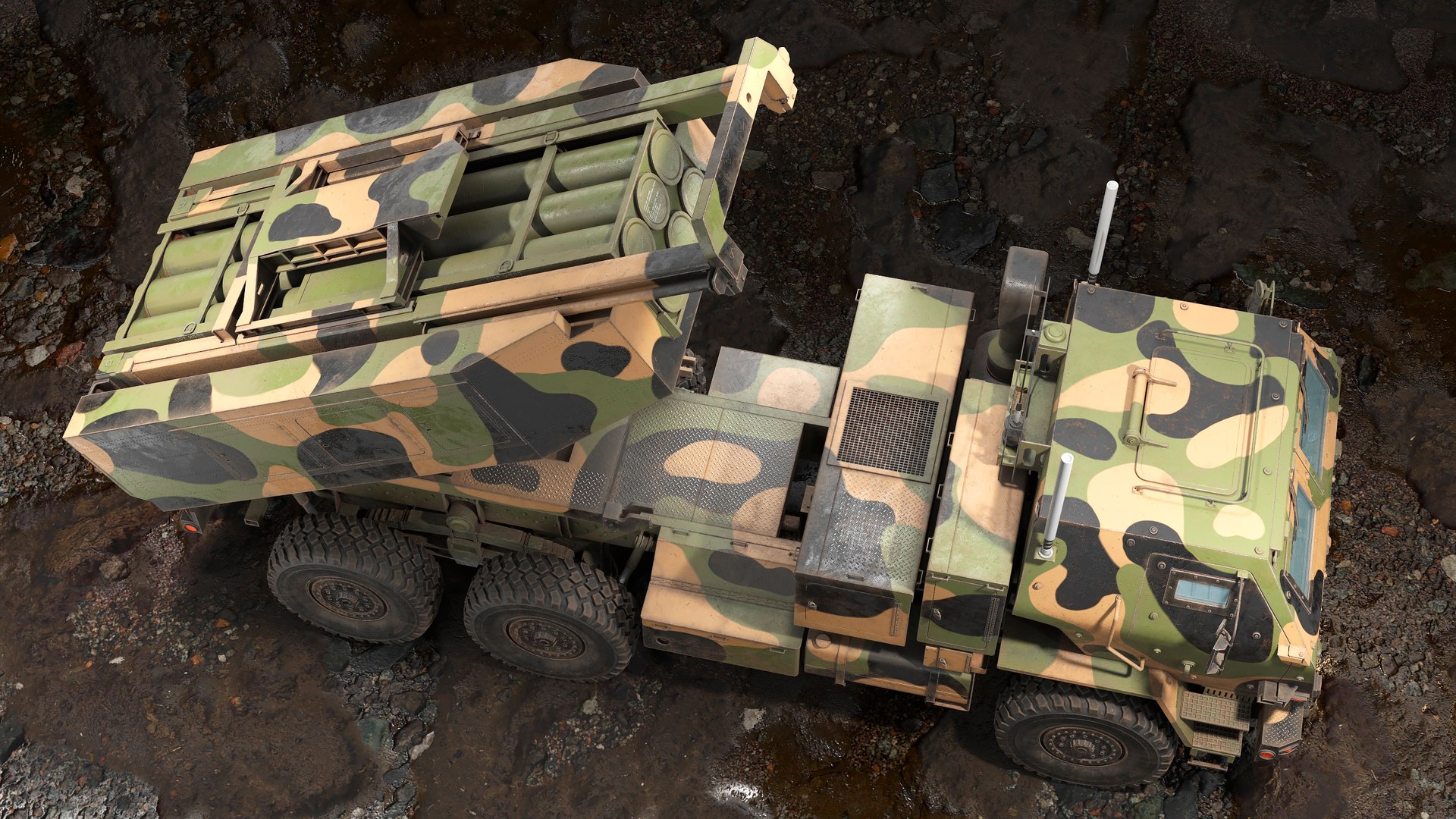 3D M142 HIMARS Rocket Launcher PBR model https://p.turbosquid.com/ts-thumb/nH/rvTR1a/Lh/8ps/jpg/1763563856/1920x1080/fit_q87/a84423ca5db93a6bebcb4889f5654c524d6b0881/8ps.jpg