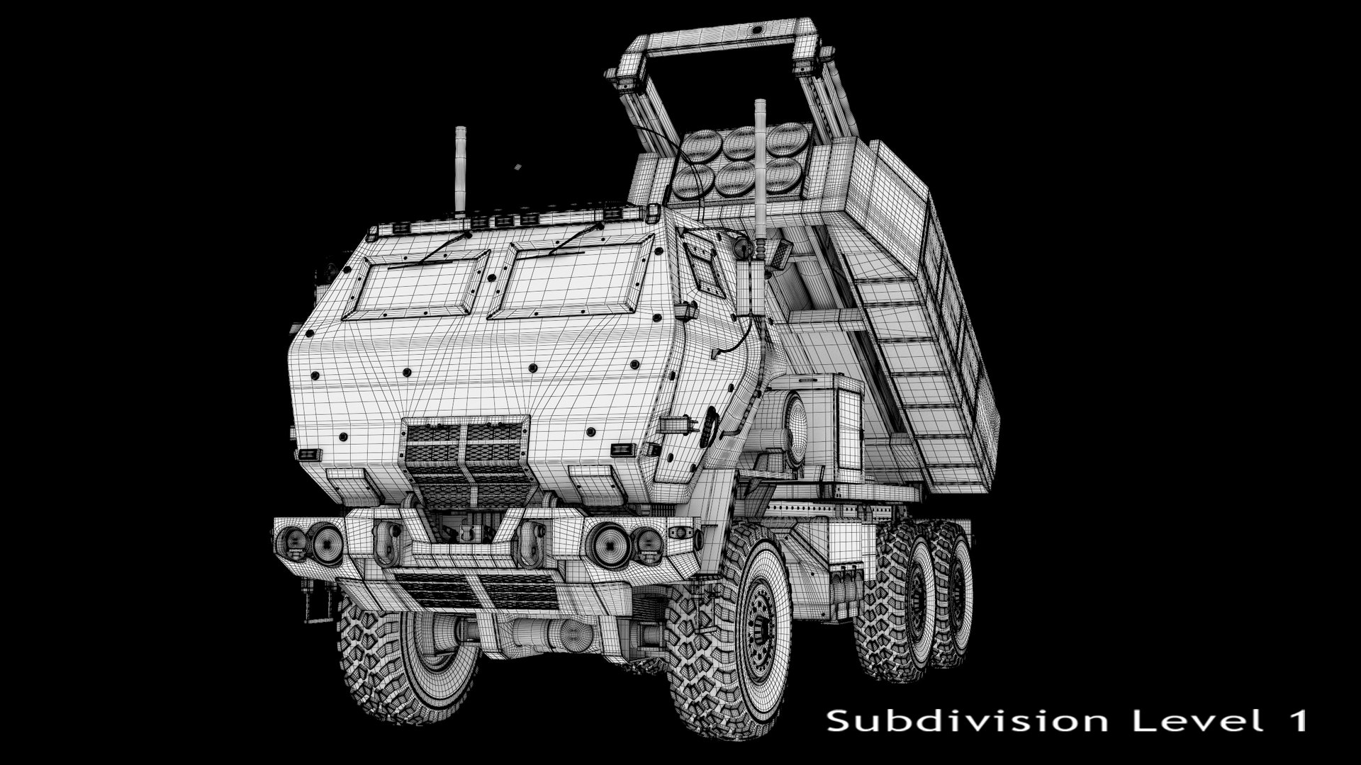 3D M142 HIMARS Rocket Launcher PBR model https://p.turbosquid.com/ts-thumb/nH/rvTR1a/ca/16/jpg/1763563863/1920x1080/fit_q87/5b6730cd9a1c7f421a29d9b082c0c19a53dbf800/16.jpg