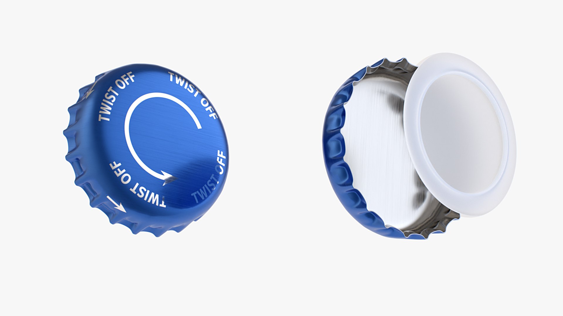 3D Model Bottle Caps Twistoff And Regular TurboSquid 2037364