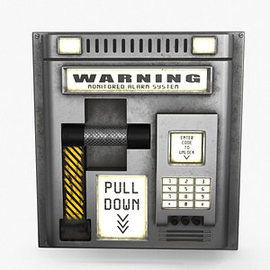 3D Industrial Power Switch model