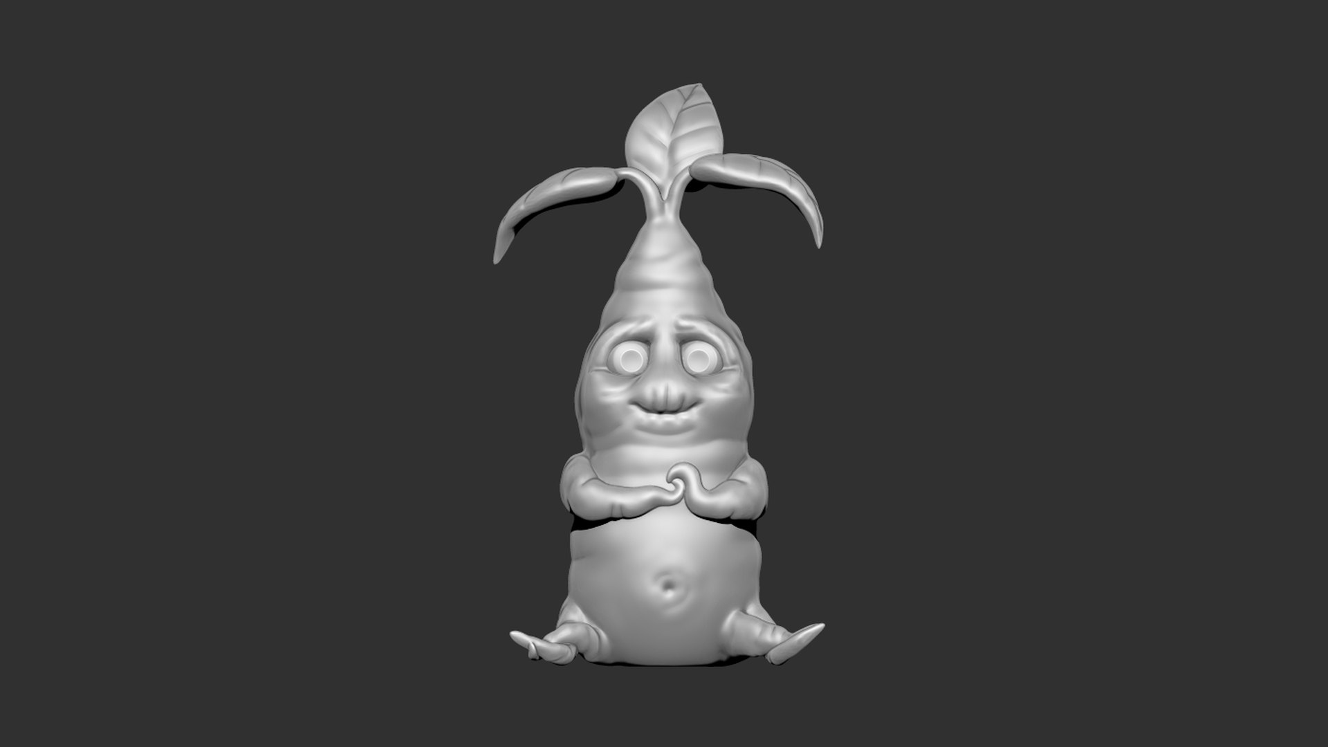 Cute Mandrake print model 3D - TurboSquid 1824432