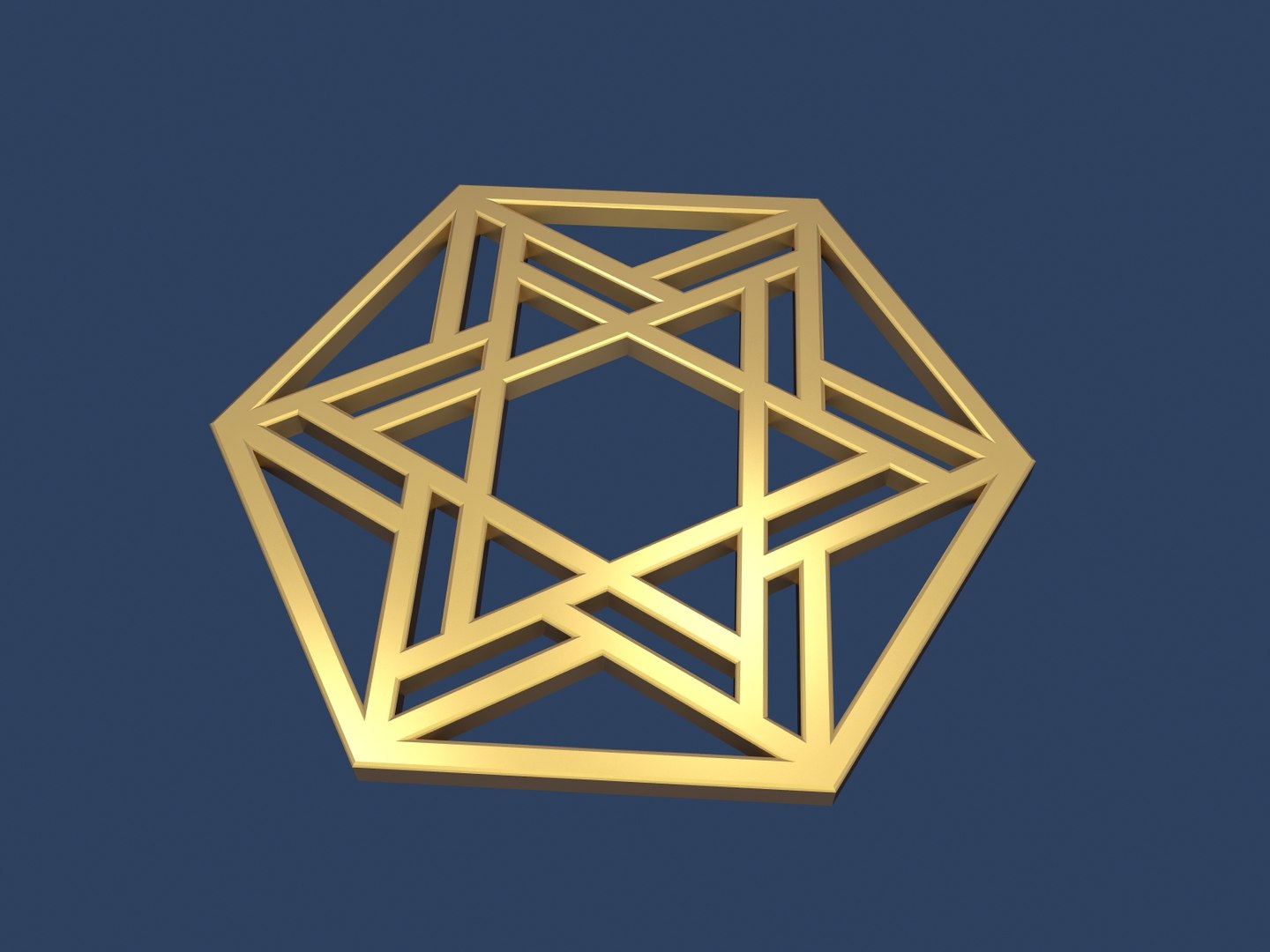 Star david hexagon 3D model - TurboSquid 1416373