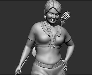 girl archer obj free