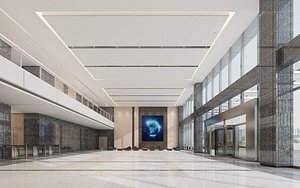 Office lobby 24 3D model