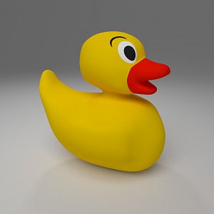 cartoon duck obj