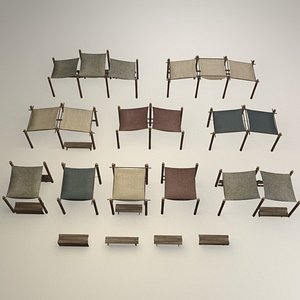 Medieval street markets modular collection model