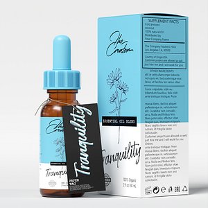 3D Essential Oil Blend Tranquility