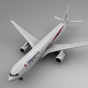 airbus a330-300 malaysia airlines 3D