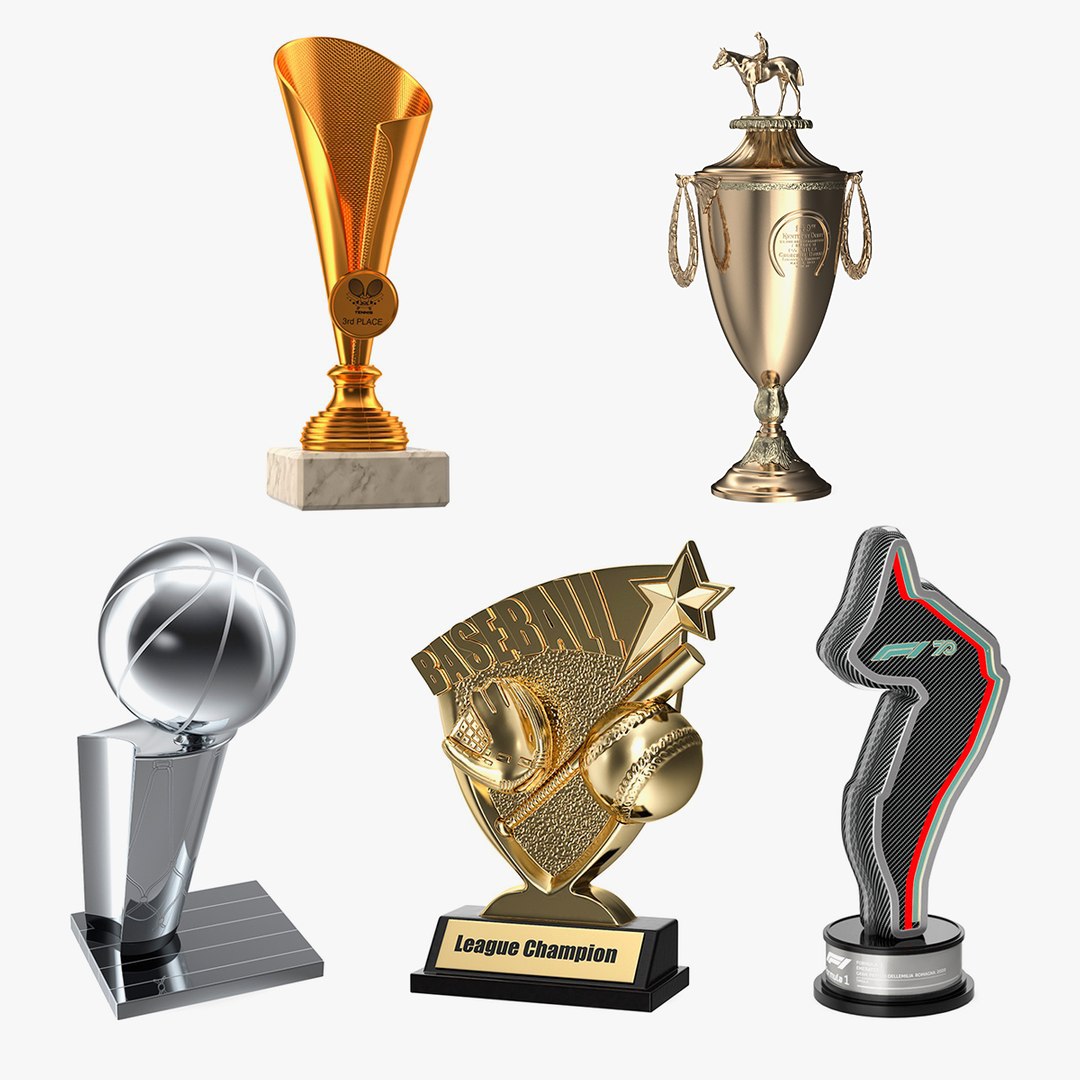 Sport Trophies Collection 6 3D model preview