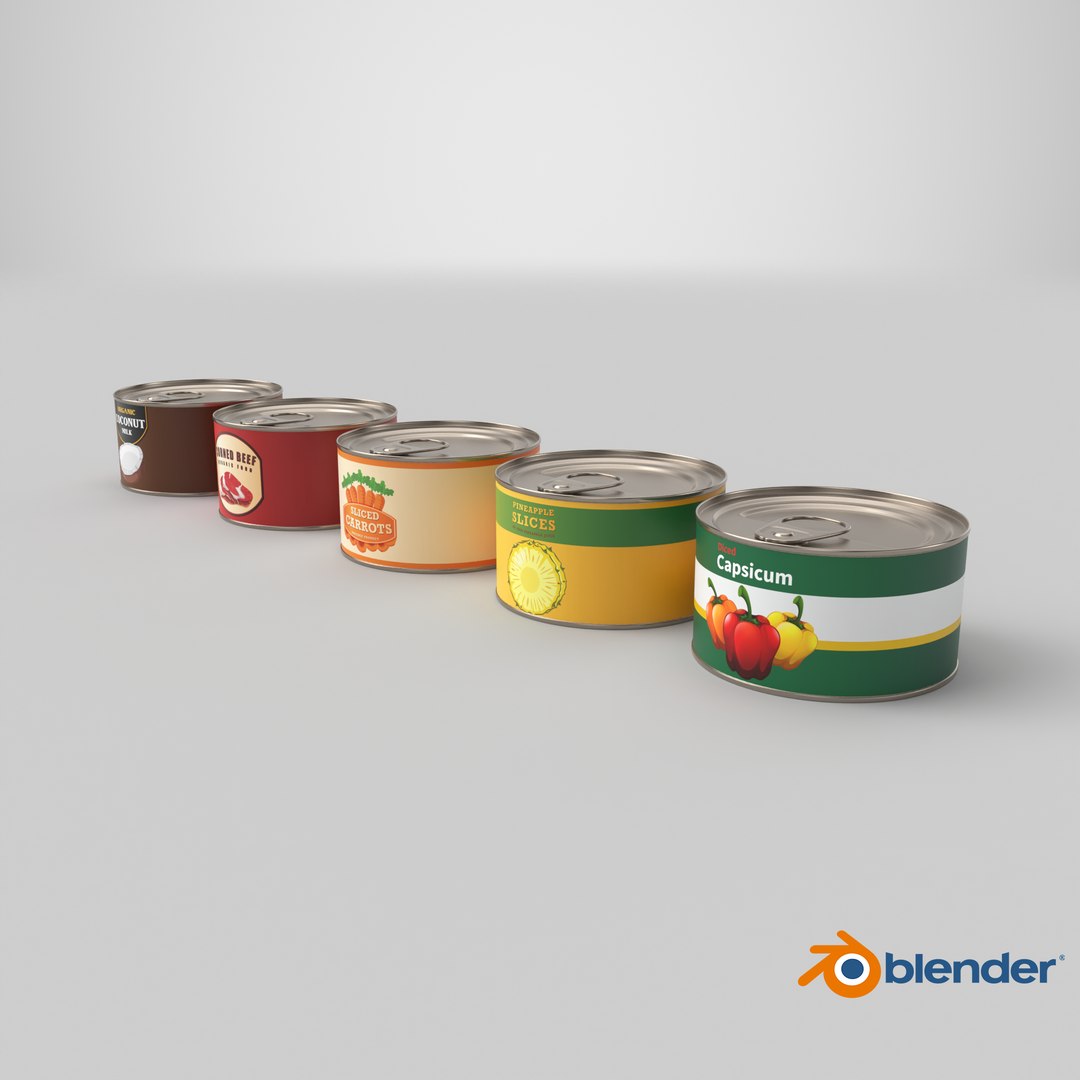 3D Realistic Canned Food Tin https://p.turbosquid.com/ts-thumb/nI/KV9gfl/8D/stemcell_blender_cycles_render/png/1789554312/1920x1080/fit_q87/51ae41e6f35fc281b5484335ad98f999d69f1278/stemcell_blender_cycles_render.jpg