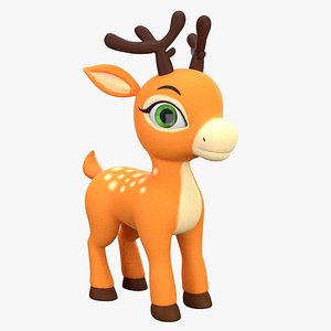 3D model Cartoon Deer