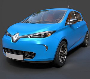 Renault Zoe EV Compact Hatchback - Hyper-Detailed Cinematic 3D Asset