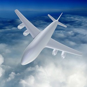 passenger air liner schematically 3ds