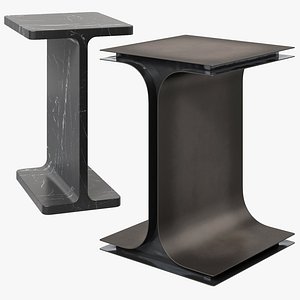 3D model CB2 Ipsilon and I Beam side tables