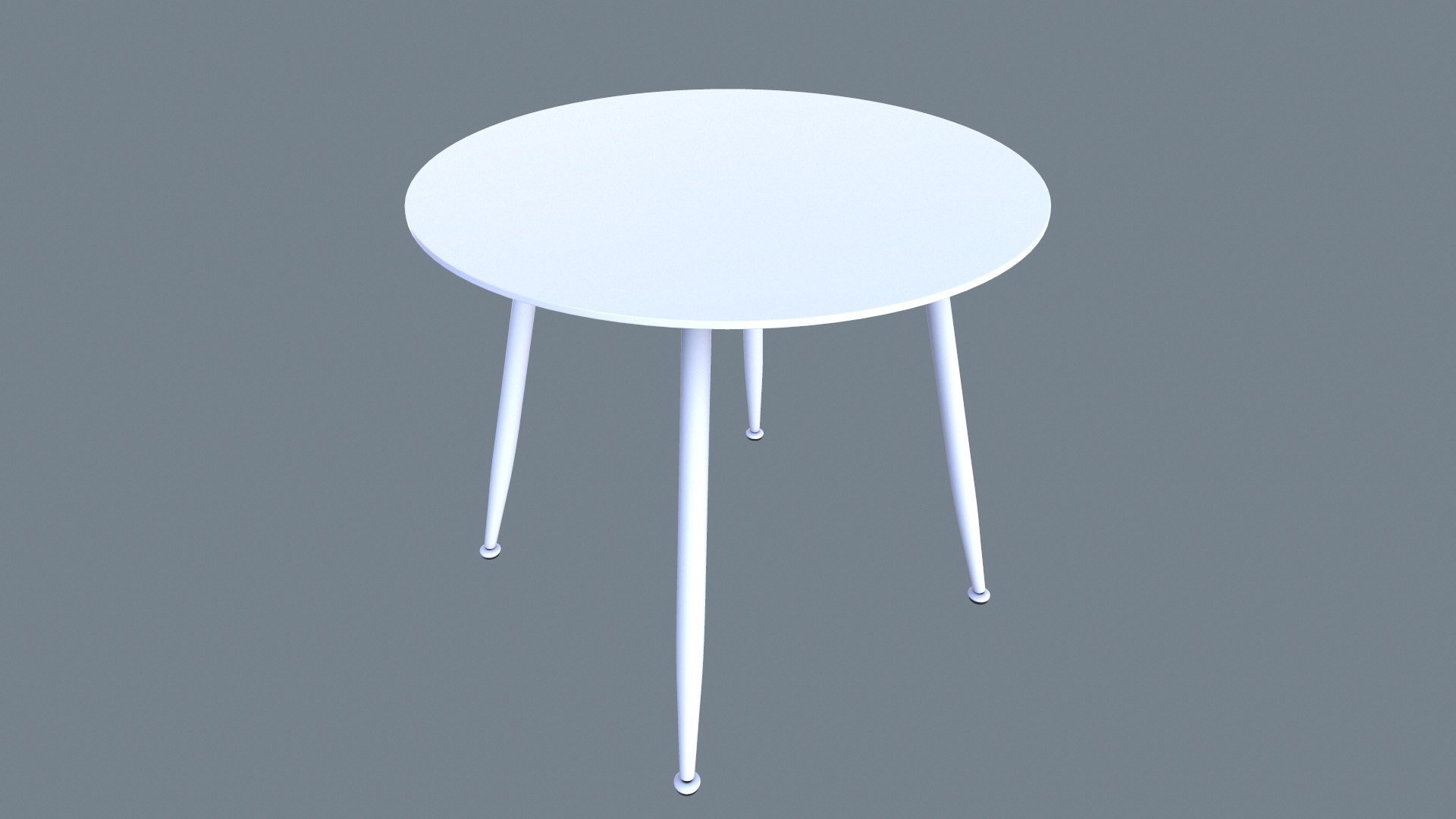 3D Round Table Model - TurboSquid 2000792