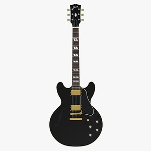 Gibson ES Hollow Body Guitar with Black Gloss Finish