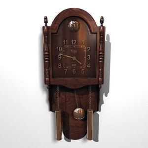 Wall clock with pendulum