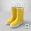 Kids Rain Boots with Handles Yellow