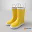 Kids Rain Boots with Handles Yellow