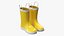 Kids Rain Boots with Handles Yellow