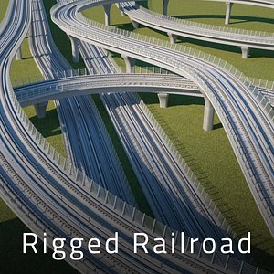Rigged Train Railroad Track
