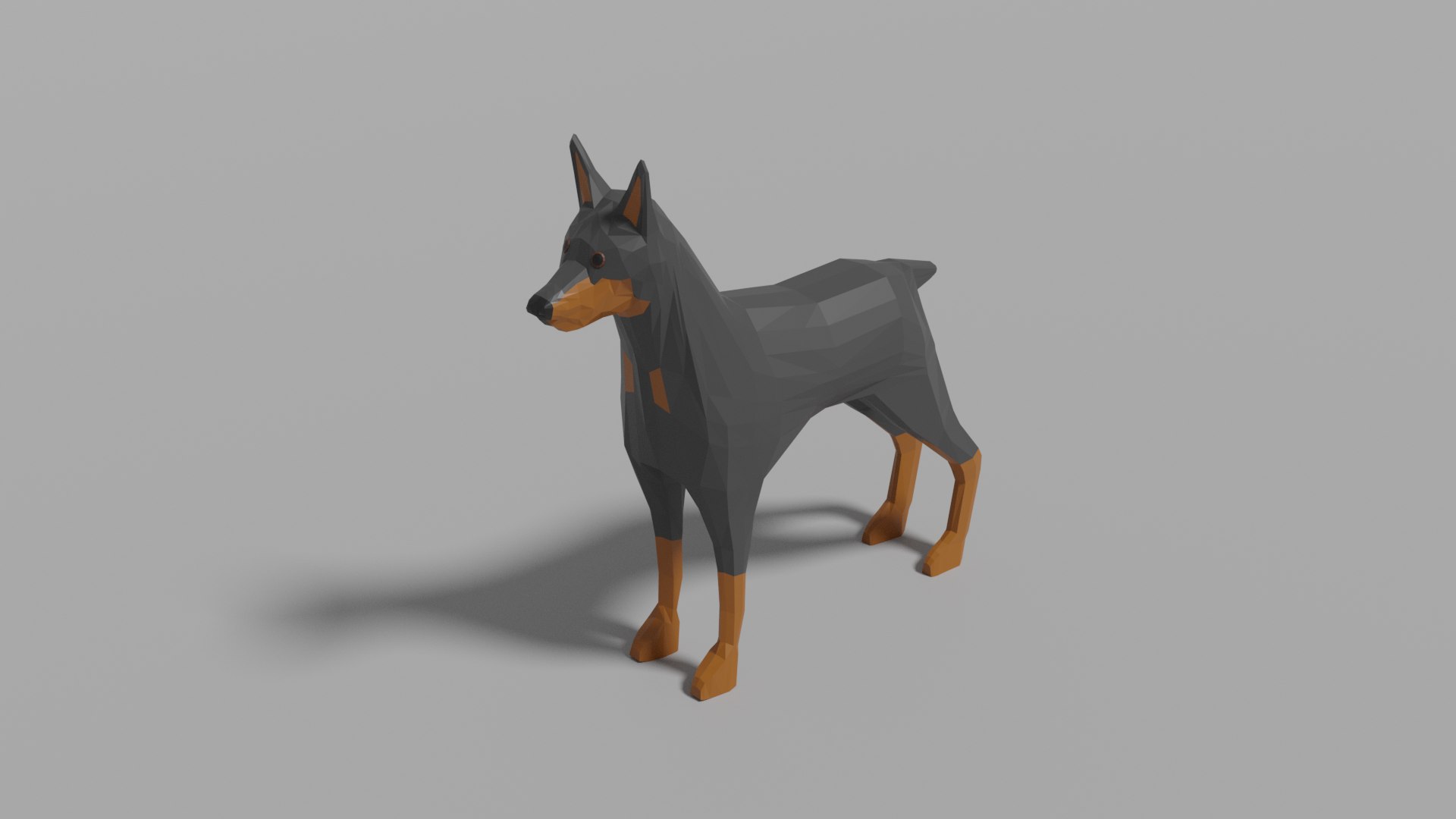 3D Model Cartoon Doberman - TurboSquid 1755705