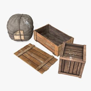 old bag crate 3D
