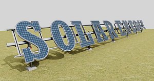 3D Solar Letter Panel Tracking System