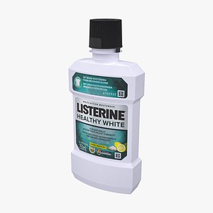 Listerine Healthy White Mouthwash 250ml 3D model