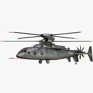 Sikorsky Boeing SB-1 Military Helicopter PBR model