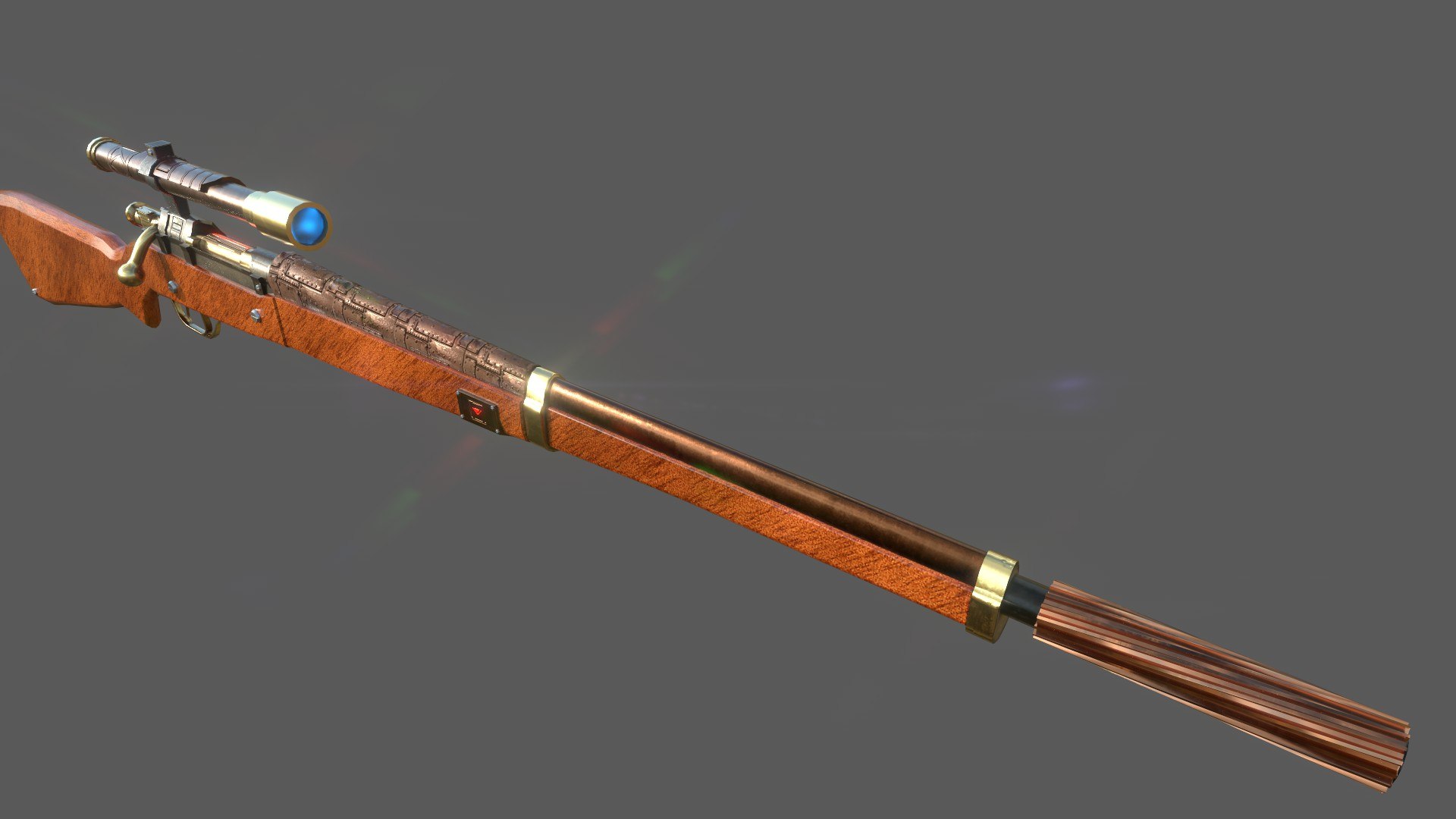 Steampunk springfield 1903 sniper rifle model - TurboSquid 1613852