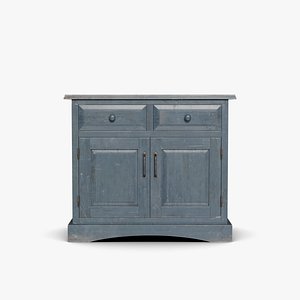 Wooden Cabinet Blue 12