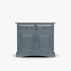 Wooden Cabinet Blue 12