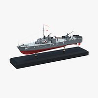 Decorative ship model ORP Smialy