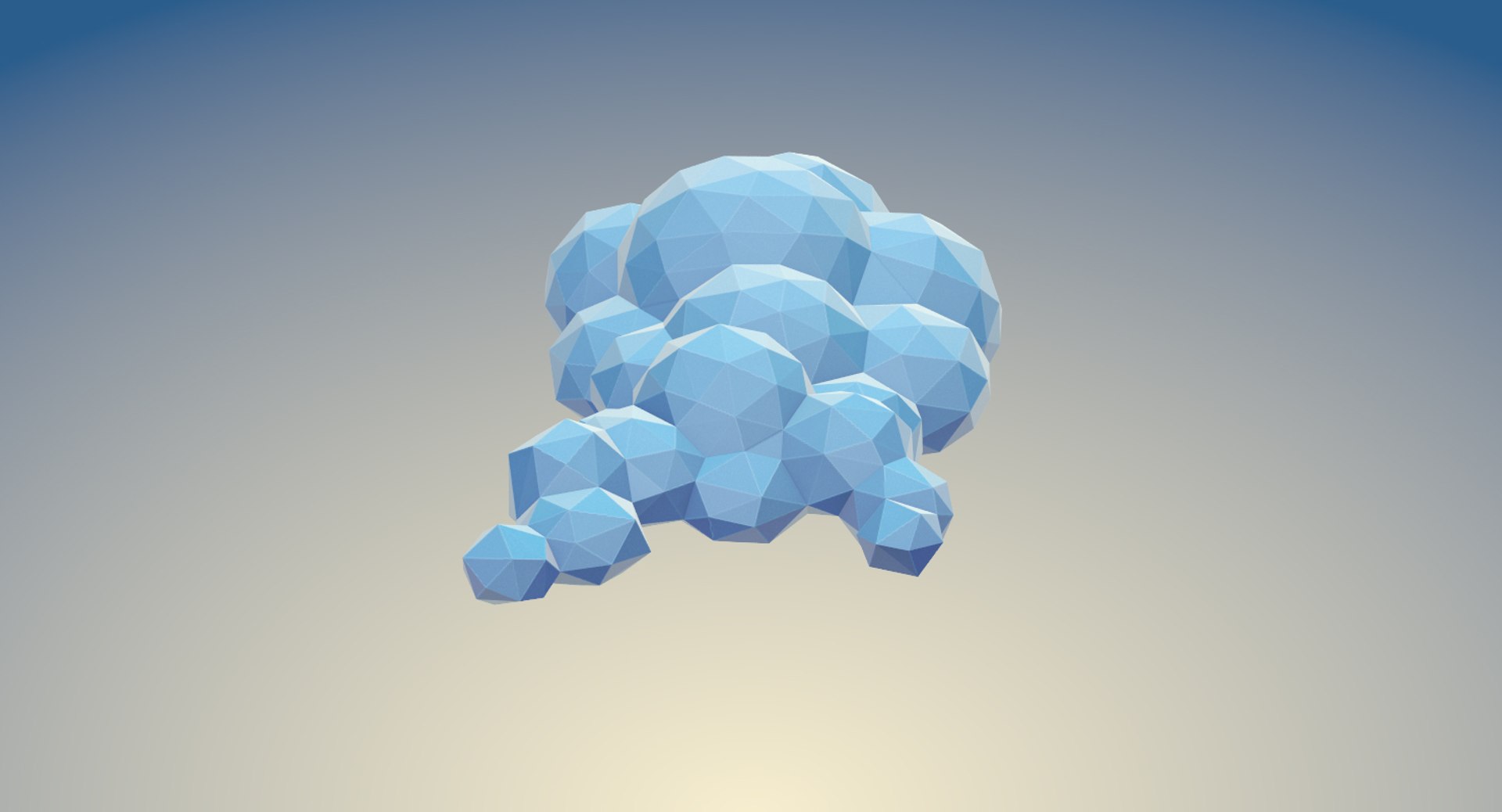 beautiful clouds polys 3d max